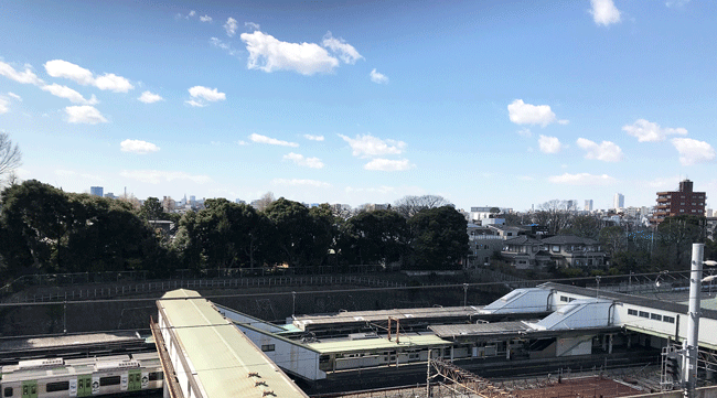 春の日暮里の景色,ラッピング協会