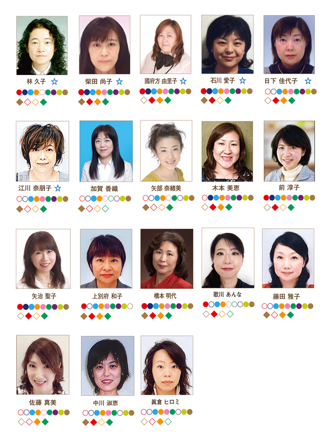 ラッピング協会主催講習講師一覧