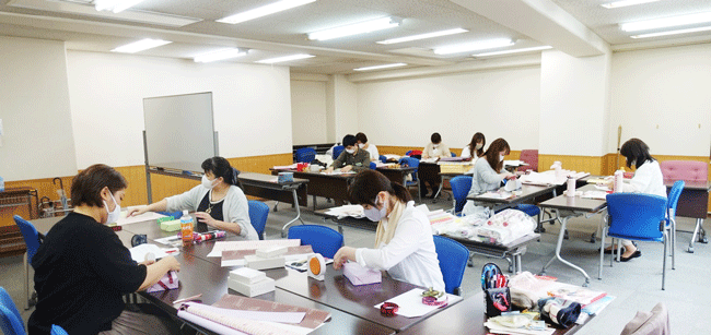 大阪会場,ラッピング講習風景,ラッピング協会