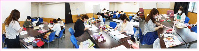 大阪会場,ラッピング講習風景,ラッピング協会