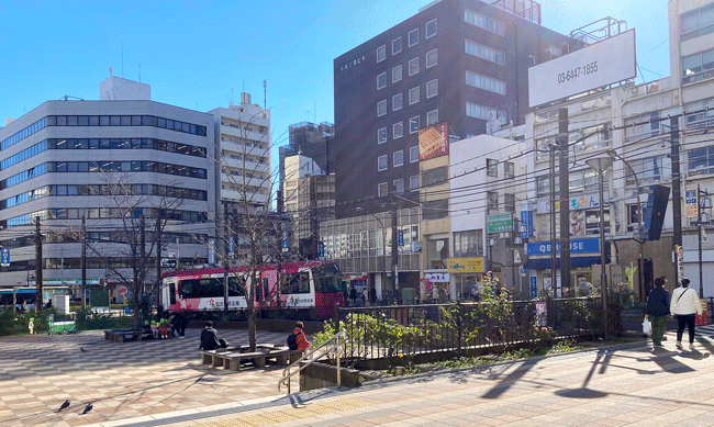 大塚町並み,路面電車,