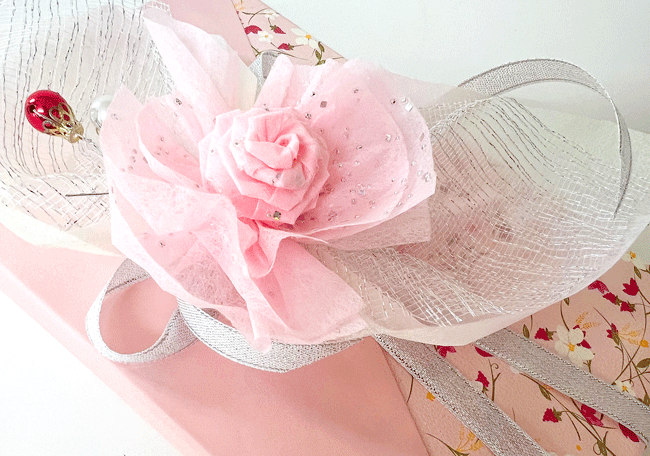 胸キュンラッピング・花のオーナメントでゆめかわラッピング教室