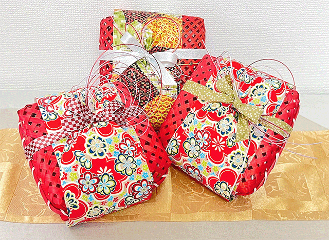 スイーツラッピング上級指導者クラス作品