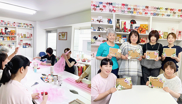 ワークショップの手軽なディスプレーテクニックの模様