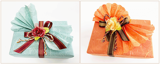 モダン和風ラッピングの作品