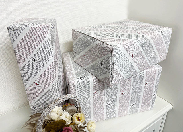 大箱のラッピング