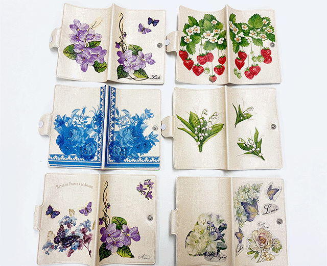 デコパージュの作品,お薬手帳,ラッピング協会