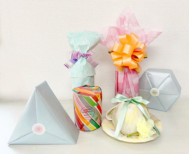 ギフトラッピング応用クラス作品