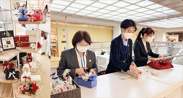 松屋銀座本店ラッピングサービス