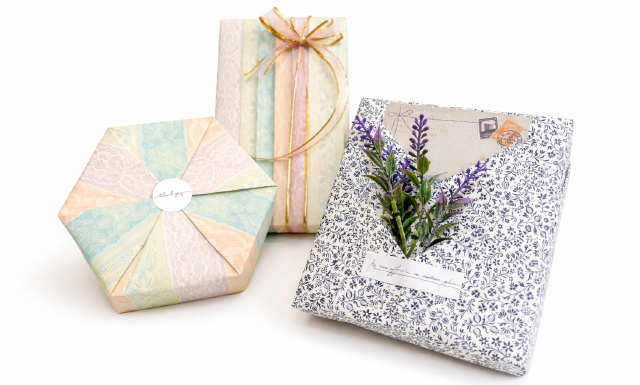 ギフトラッピング応用クラスの作品