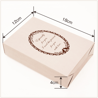 ラッピング協会長方形BOXことり　サイズ