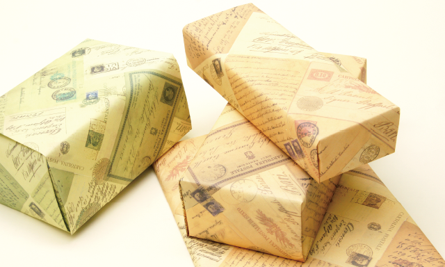 箱のラッピングパターン